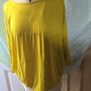 Zara Bright Yellow Long Sleeve Top